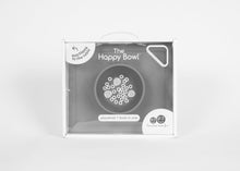 Laden Sie das Bild in den Galerie-Viewer, EZPZ Happy Bowl Silikon Schüssel Farbe grau Essmatte