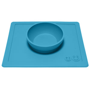 EZPZ Happy Bowl Silikon Schüssel Farbe blau Essmatte