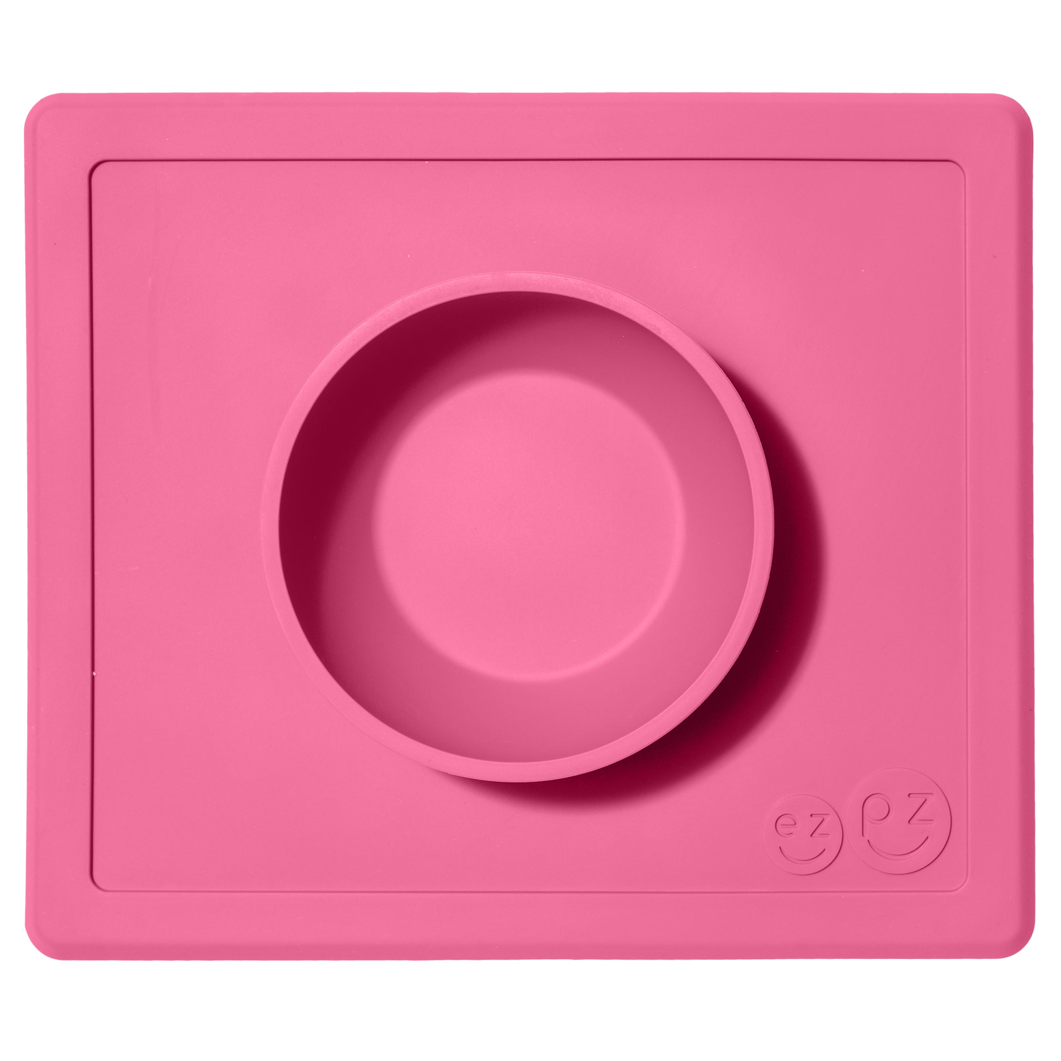 EZPZ Happy Bowl Silikon Schüssel Farbe pink Essmatte