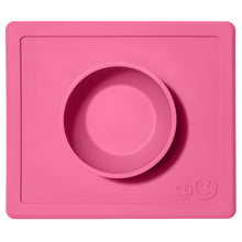 Laden Sie das Bild in den Galerie-Viewer, EZPZ Happy Bowl Silikon Schüssel Farbe pink Essmatte