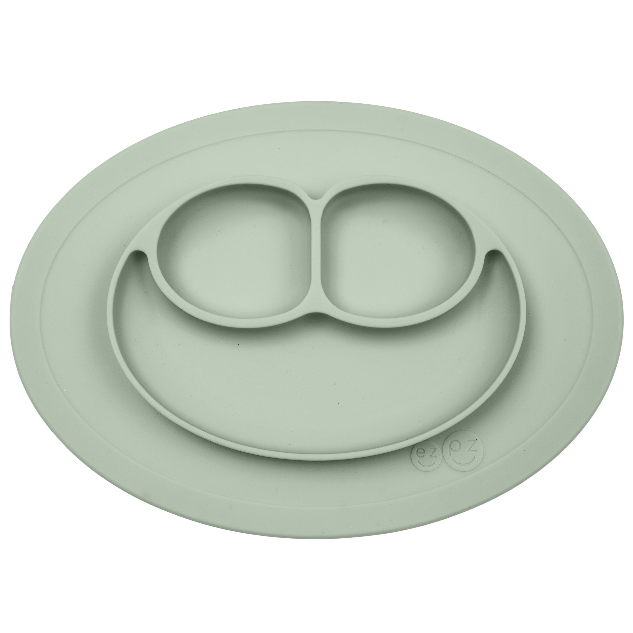 EZPZ Mini Mat Silikon Teller Farbe mandelgrün khaki Essmatte