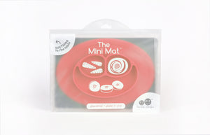 EZPZ Mini Mat Silikon Teller Farbe koralle rot Essmatte