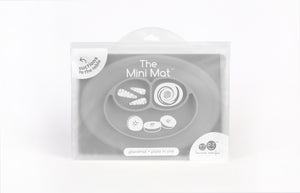 EZPZ Mini Mat Silikon Teller Farbe grau Essmatte