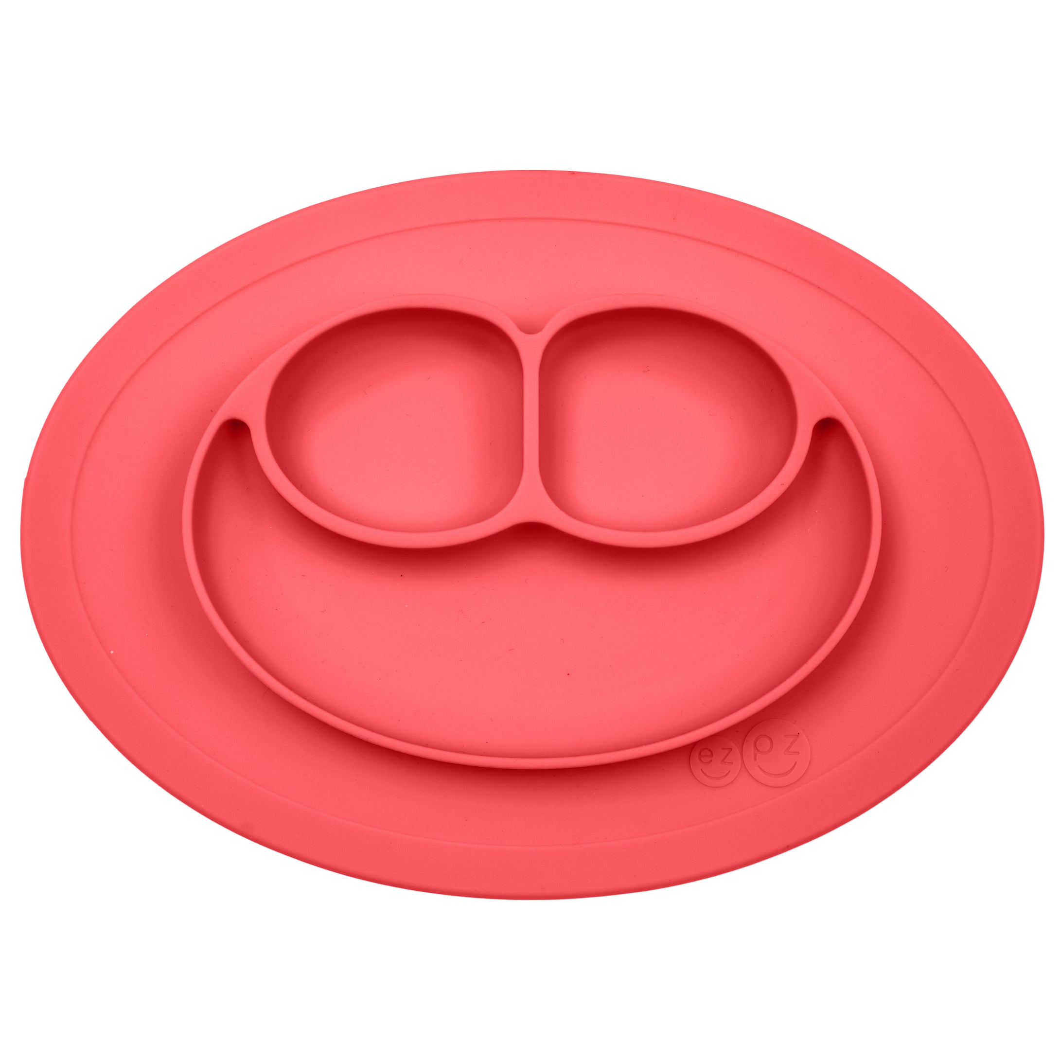 EZPZ Mini Mat Silikon Teller Farbe koralle rot Essmatte