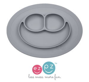 EZPZ Mini Mat Silikon Teller Farbe grau Essmatte