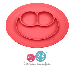 EZPZ Mini Mat Silikon Teller Farbe koralle rot Essmatte