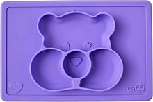 Laden Sie das Bild in den Galerie-Viewer, ezpz - Care Bears Mat Glücksbärchi Silikon Teller lila Sonderedition