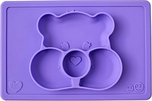 ezpz - Care Bears Mat Glücksbärchi Silikon Teller lila Sonderedition
