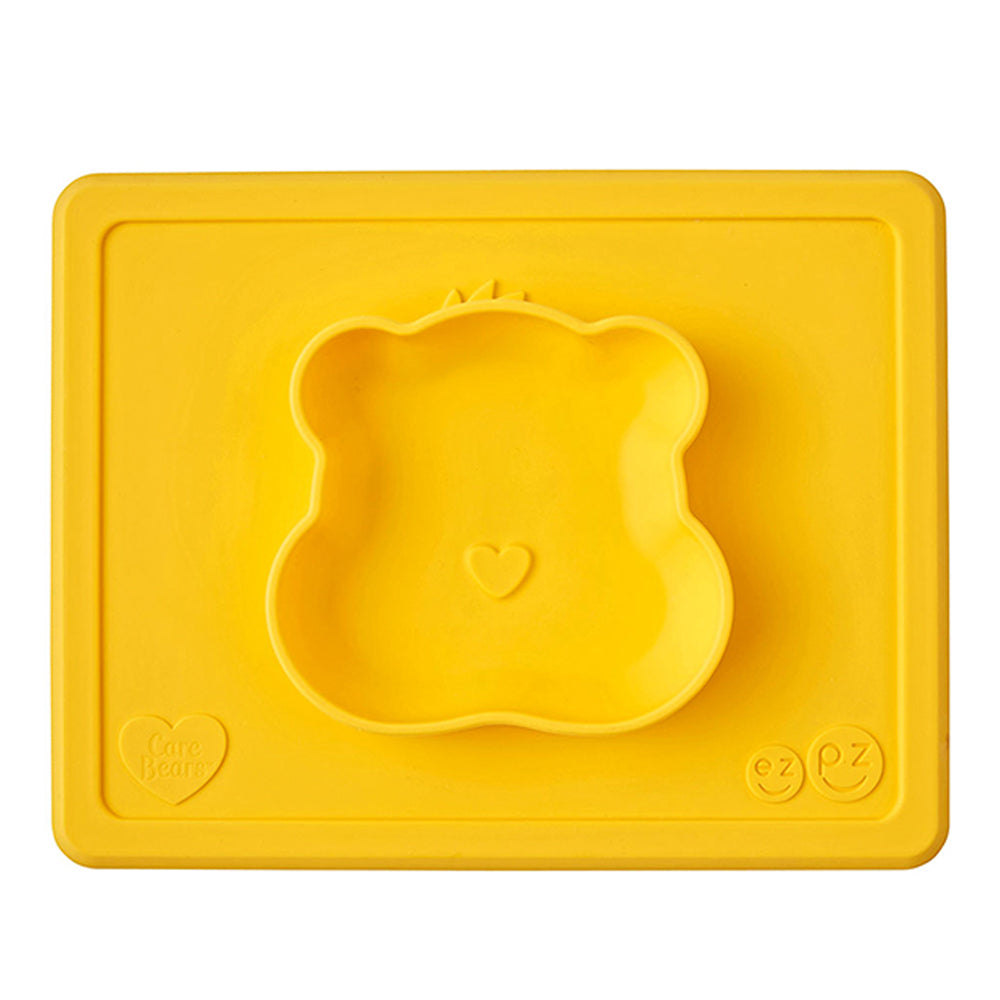 ezpz - Care Bears Bowl Glücksbärchi Silikon Schüssel gelb Sonderedition