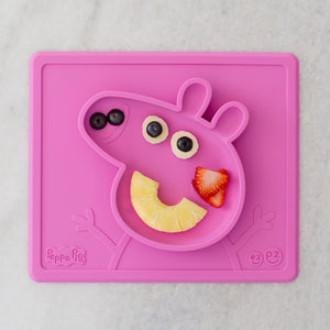 ezpz - Peppa Pig Mat Silikon Teller pink Sonderedition