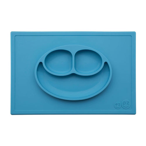 ezpz - Happy Mat Silikon Teller blau