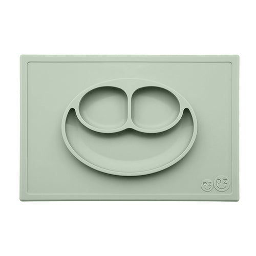 ezpz - Happy Mat Silikon Teller mandelgrün