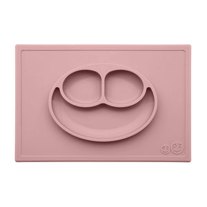 ezpz - Happy Mat Silikon Teller puderrosa