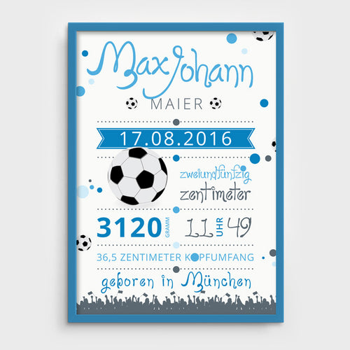 Stekora Design - Babydaten Poster Motiv Ball