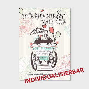 Stekora Design - Hochzeitsdaten Poster Motiv Kutsche