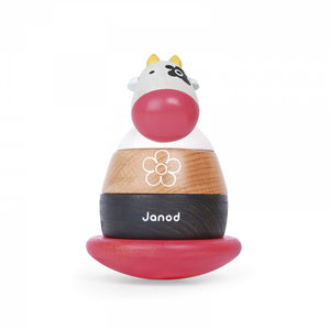 Janod Holzspielzeug Stehaufmännchen Kuh J08112