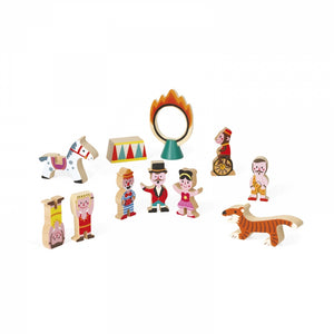 Janod Holz Mini Story Zirkus Spielwelt - 11tlg. Set J08511