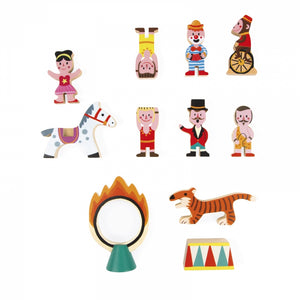 Janod Holz Mini Story Zirkus Spielwelt - 11tlg. Set J08511