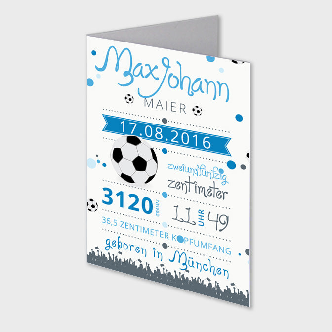 Stekora Design - Babydaten Karten SET Motiv Ball