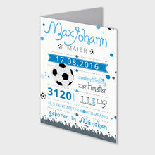 Laden Sie das Bild in den Galerie-Viewer, Stekora Design - Babydaten Karten SET Motiv Ball