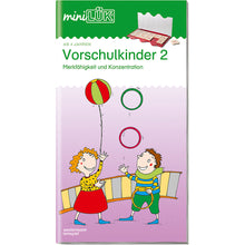 Laden Sie das Bild in den Galerie-Viewer, miniLÜK - Vorschulkinder 2 Übungsheft