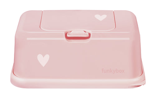 Funkybox - Feuchttücher Box Kleine Herzen rosa