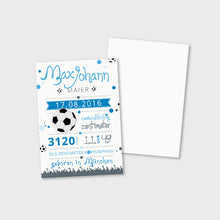 Laden Sie das Bild in den Galerie-Viewer, Stekora Design - Babydaten Karten SET Motiv Ball