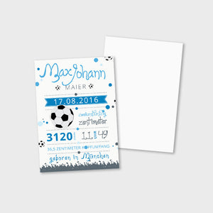 Stekora Design - Babydaten Karten SET Motiv Ball